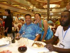 中国2017年到瓦努阿图的第一艘旅游船会谈