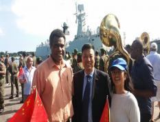 温迪安排中国解放军海军2017年到访瓦努阿图仪式
